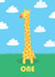1st Birthday Giraffe Card created by Lucy Maggie Designs