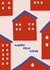 Houses Happy New Home Illustrated Card created by Betiobca