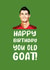 Funny Football Birthday card featuring Cristiano Ronaldo created by Kwirk Cards