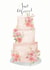 Just Married Floral Wedding Cake Card created by Sage and Hart