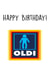 OLDI Funny Happy Birthday Card Cheeky created by Bright Cards
