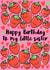 Send your little sister this strawberry birthday card. created by Lois Fitzy
