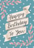 Happy Birthday banner card created by Silky Rose Design