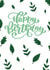 Leaf nature happy birthday card created by Amber Kilsby