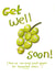 Get well soon grape card created by Palette&Petal