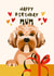 Cockapoo Dog Birthday Card for Mum created by Diva Doodle Designs