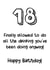 Funny Drinking 18th Birthday Card created by Exquisite Studio