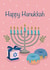 Happy Hanukkah card created by Olga Kondyleva