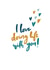 I love doing life with you anniversary card created by The Lettering Tree