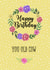 Happy Birthday You Old Cow Sarcastic Card created by Pretty Cheeky