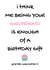 Being your girlfriend is enough of a birthday gift x created by Personalised by Nic
