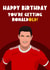 Ronaldo Birthday Card created by The Foxy Lemon Co.