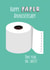 Funny Toilet Roll Pun Anniversary Card - Happy Paper Anniversary - One Year Oh Sheet created by Pixie Paper Art