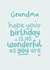 Wonderful Grandma Birthday Card created by Fliss Muir