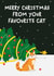 Christmas Card From The Cat created by Kiddy Winks Prints