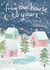 Cute Christmas Village Scene Card created by Lucy Ledger