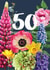 Fabulous Floral 50th Birthday Card created by Sarah Kelleher