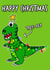 Tree-Rex Dinosaur Christmas Card created by Doodle Rob