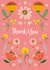Pink Floral Thank You Card created by Erika Firm