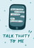Talk thirty to me 30th birthday card 1001 created by Pilea Press