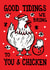 Funny Chicken Pun Christmas Card created by Woah there Pickle