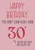 You don’t look a day over 30 birthday card in pink created by Silky Rose Design