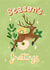 Fun reindeer christmas card created by Katie Brookes