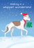 Whippet Wonderland, Funny Dog Owners Christmas Card created by Ostara's Attic