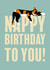 Happy Nappy Birthday Sleepy Calico Cat created by Lisa Crisafi