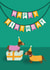 Cute Birthday Card – Sausage Dogs – Birthday Party created by Chloe Tyler