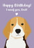 Cute Birthday Card for Dad from the Dog created by Arikaa Designs