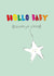 Cute New Baby Card for new parents - Little star - Hello Baby Goodbye Sleep created by Doodle Keg