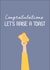 Congratulations let's raise a toast created by Mr Cat