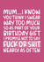 'I Swear Too Much' Funny and Cheeky Birthday Card created by Brogan Thomas
