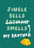 Jingle Bells Funny Brother Christmas Card created by Fliss Muir