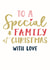 To a Special Family at Christmas with love created by Katie Phythian Design