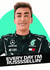 Formula 1 George Russell Mercedes Greeting Card created by Cody's Cards