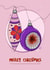 Merry Christmas Vintage Bauble card created by Doodling Bec