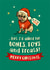 Cute Pug Christmas card for the dog lover created by The Typecast Gallery