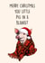 Merry Christmas you little pig in a blanket  created by Poppy & Mabel 