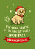 Farting British Bulldog Christmas card for dog lovers created by The Typecast Gallery