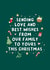 Love and Best Wishes Family Christmas Card created by Fliss Muir