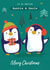 Cute Christmas Card - For Auntie & Uncle Xmas - Penguins created by Dalia Clark Design