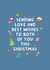 Cute Christmas Card For A Couple - Parents - Love and Best Wishes created by Fliss Muir