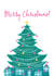 Bright Christmas Tree Merry Christmas Card created by Inky Acorn Designs