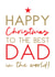 Happy Christmas Dad card created by Word Up Creative