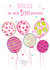 Classic 5th Birthday Card - For Niece - Balloons created by Katie Phythian Design