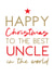 Happy Christmas Uncle card created by Word Up Creative