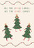 'All The Jingle Ladies' Beyonce Song Pun Christmas Tree Card created by Flourish Paperworks