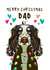 Cocker Spaniel Christmas Card for Dad created by Diva Doodle Designs